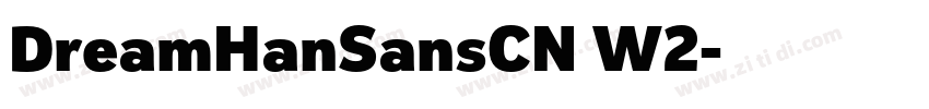 DreamHanSansCN W2字体转换